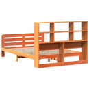 sengeramme uden madras 150x200 cm massivt fyrretræ gyldenbrun