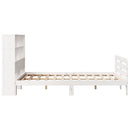 sengeramme uden madras 160x200 cm massivt fyrretræ hvid