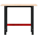 arbejdsbænk 100x60x81,5 cm massivt egetræ rektangulær