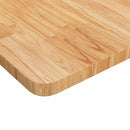arbejdsbænk 100x60x81,5 cm massivt egetræ rektangulær lysebrun
