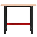 arbejdsbænk 100x60x81,5 cm massivt bøgetræ rektangulær