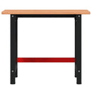 arbejdsbænk 100x60x81,5 cm massivt bøgetræ rektangulær