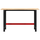arbejdsbænk 140x60x81,5 cm massivt egetræ