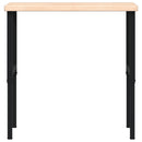 arbejdsbænk 100x60x(73-99,5) cm massivt egetræ rektangulær