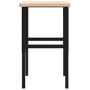 arbejdsbænk 100x60x(73-99,5) cm massivt egetræ rektangulær