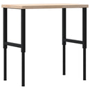 arbejdsbænk 100x60x(73-99,5) cm massivt egetræ rektangulær