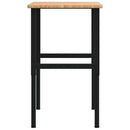 arbejdsbænk 100x60x(71,5-98) cm massivt egetræ rektangulær