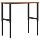 arbejdsbænk 100x60x(71,5-98) cm massivt egetræ rektangulær