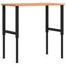 arbejdsbænk 100x60x(71,5-98) cm massivt bøgetræ rektangulær