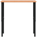 arbejdsbænk 100x60x(71,5-98) cm massivt bøgetræ rektangulær
