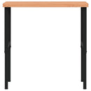 arbejdsbænk 100x60x(73-99,5) cm massivt bøgetræ rektangulær