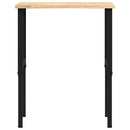 arbejdsbænk 80x60x(71,5-98) cm massivt egetræ