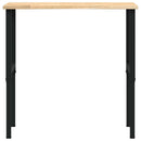 arbejdsbænk 100x60x(71,5-98) cm massivt egetræ