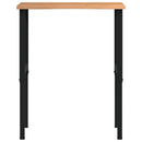 arbejdsbænk 80x60x(71,5-98) cm massivt egetræ