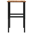 arbejdsbænk 100x60x(71,5-98) cm massivt egetræ