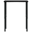 arbejdsbænk 80x60x(71,5-98) cm massivt egetræ
