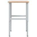 arbejdsbænk 100x60x(71,5-98) cm massivt egetræ rektangulær