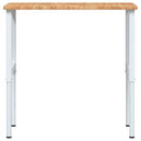 arbejdsbænk 100x60x(71,5-98) cm massivt egetræ rektangulær