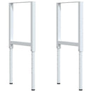 arbejdsbænk 100x60x(71,5-98) cm massivt egetræ rektangulær