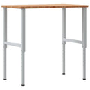 arbejdsbænk 100x60x(71,5-98) cm massivt egetræ rektangulær