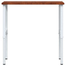 arbejdsbænk 100x60x(71,5-98) cm massivt egetræ rektangulær