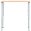 arbejdsbænk 100x60x(71,5-98) cm massivt bøgetræ rektangulær