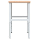 arbejdsbænk 100x60x(71,5-98) cm massivt bøgetræ rektangulær