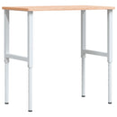 arbejdsbænk 100x60x(71,5-98) cm massivt bøgetræ rektangulær