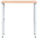 arbejdsbænk 100x60x(73-99,5) cm massivt bøgetræ rektangulær