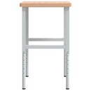 arbejdsbænk 100x60x(73-99,5) cm massivt bøgetræ rektangulær