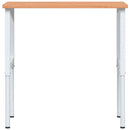 arbejdsbænk 100x60x(71,5-98) cm massivt bøgetræ rektangulær