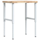 arbejdsbænk 80x60x(73-99,5) cm massivt akacietræ rektangulær