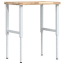 arbejdsbænk 80x60x(73-99,5) cm massivt akacietræ rektangulær