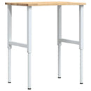 arbejdsbænk 80x60x(71,5-98) cm massivt egetræ