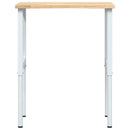 arbejdsbænk 80x60x(71,5-98) cm massivt egetræ
