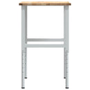 arbejdsbænk 80x60x(71,5-98) cm massivt egetræ