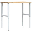 arbejdsbænk 100x60x(71,5-98) cm massivt egetræ