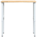 arbejdsbænk 100x60x(71,5-98) cm massivt egetræ