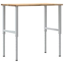arbejdsbænk 100x60x(71,5-98) cm massivt egetræ
