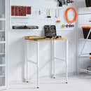 arbejdsbænk 80x60x(71,5-98) cm massivt egetræ