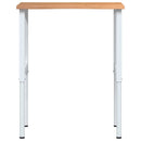 arbejdsbænk 80x60x(71,5-98) cm massivt egetræ