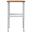 arbejdsbænk 80x60x(71,5-98) cm massivt egetræ