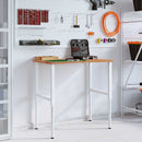arbejdsbænk 100x60x(71,5-98) cm massivt egetræ
