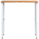 arbejdsbænk 100x60x(71,5-98) cm massivt egetræ