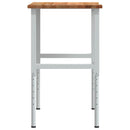 arbejdsbænk 100x60x(71,5-98) cm massivt egetræ