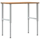 arbejdsbænk 100x60x(71,5-98) cm massivt egetræ