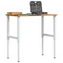 arbejdsbænk 100x60x(71,5-98) cm massivt egetræ