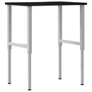 arbejdsbænk 80x60x(71,5-98) cm massivt egetræ