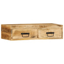 væghængt tv-skab 80x30x19cm massivt ru mangotræ