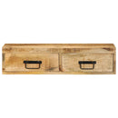 væghængt tv-skab 80x30x19cm massivt ru mangotræ